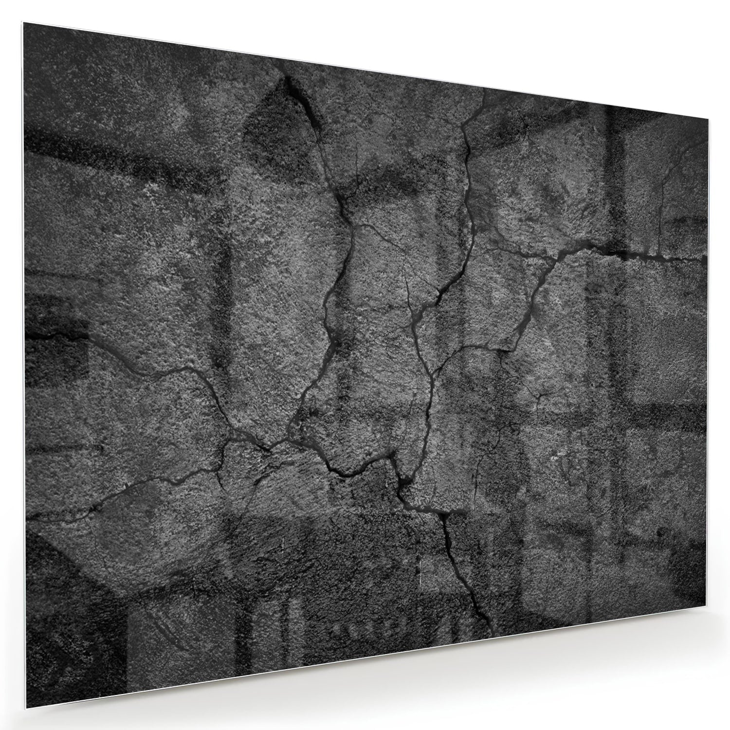 Modernes Glasbild mit abstrakter Struktur