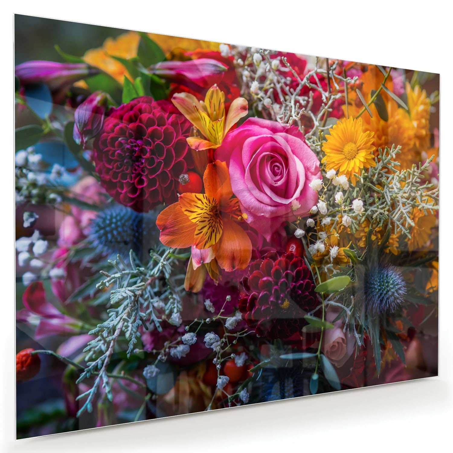 Glasbild – Bunte Blütenpracht