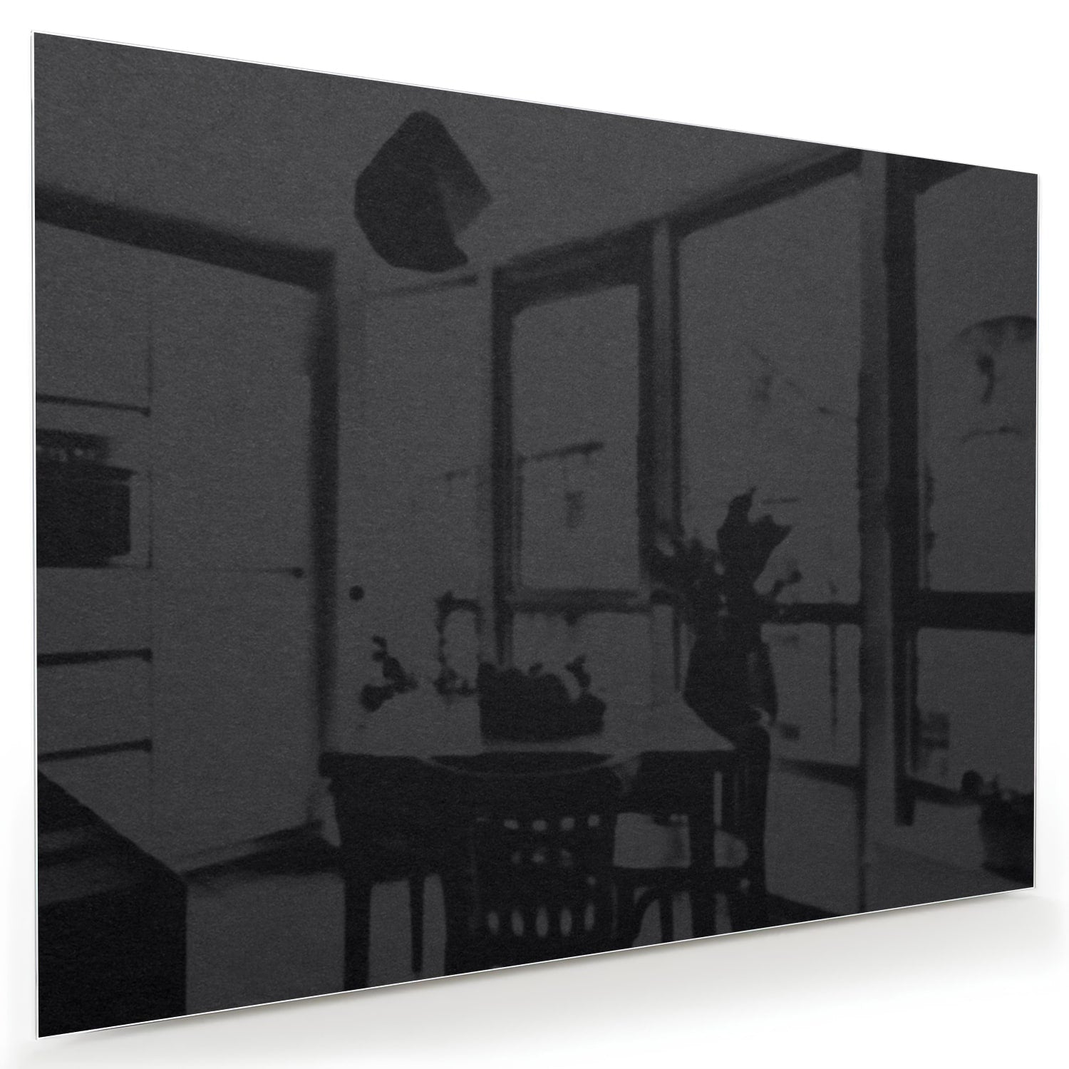 Elegantes Glasbild in einem modernen Interieur