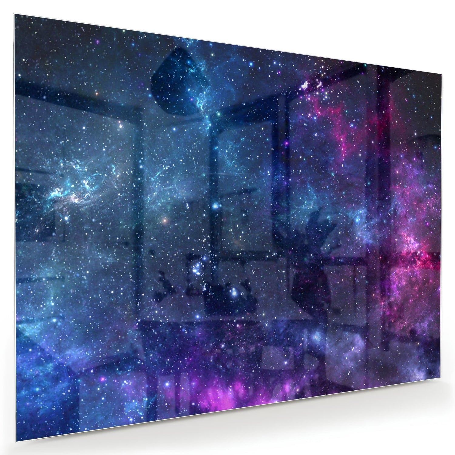 Magisches Glasbild mit dem Universum