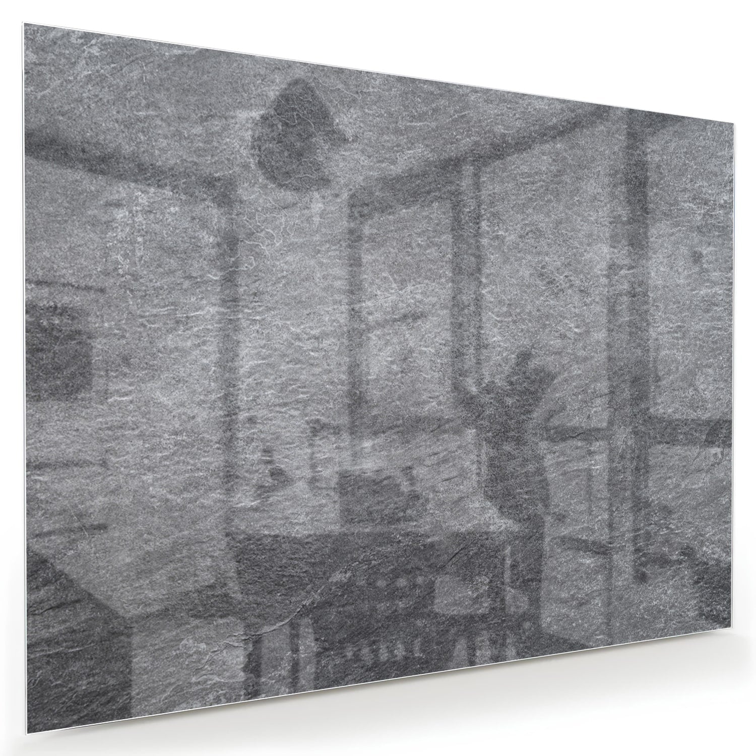 Modernes Glasbild in Grautönen für Ihr Interieur