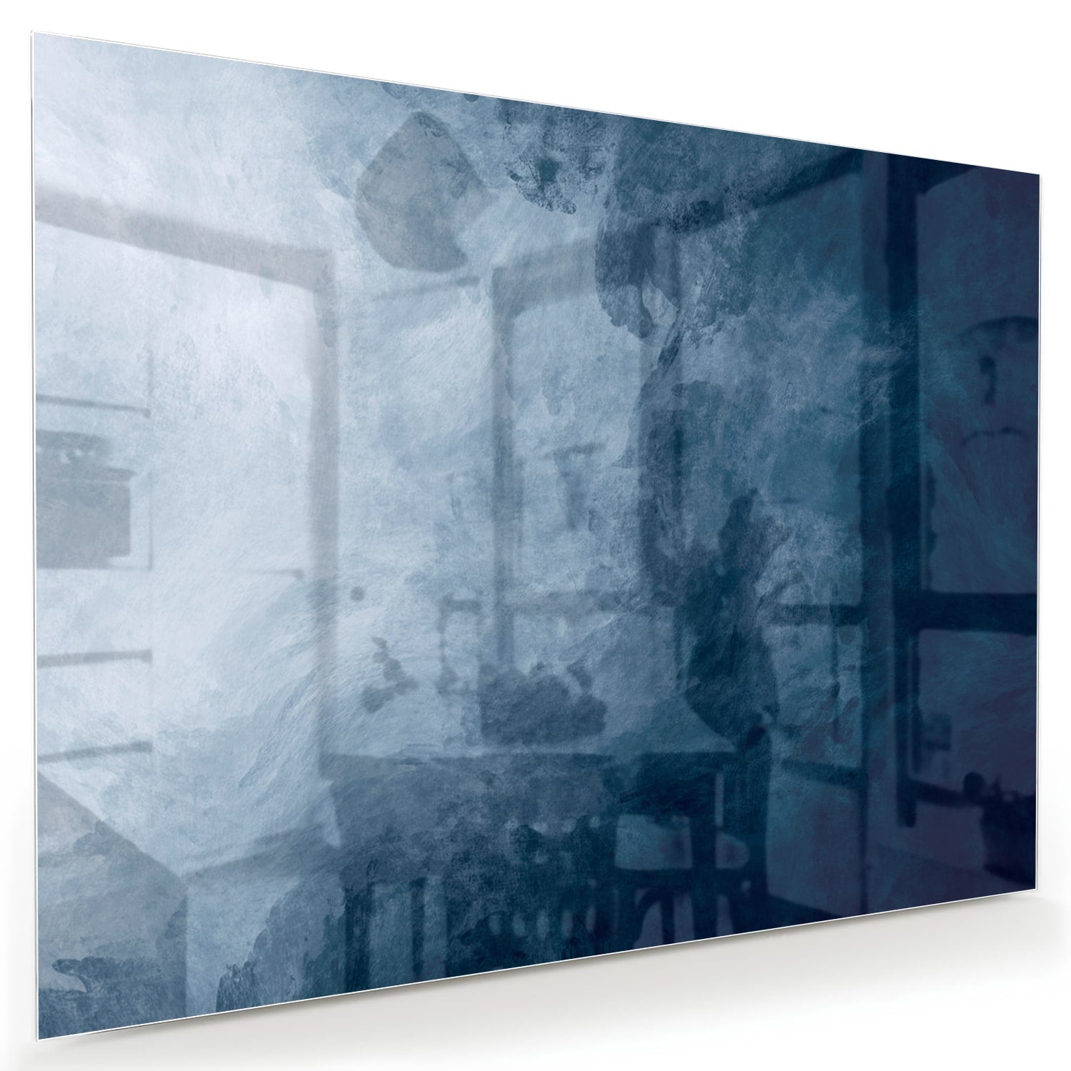 Königsblaues Glasbild – verschiedene Größen