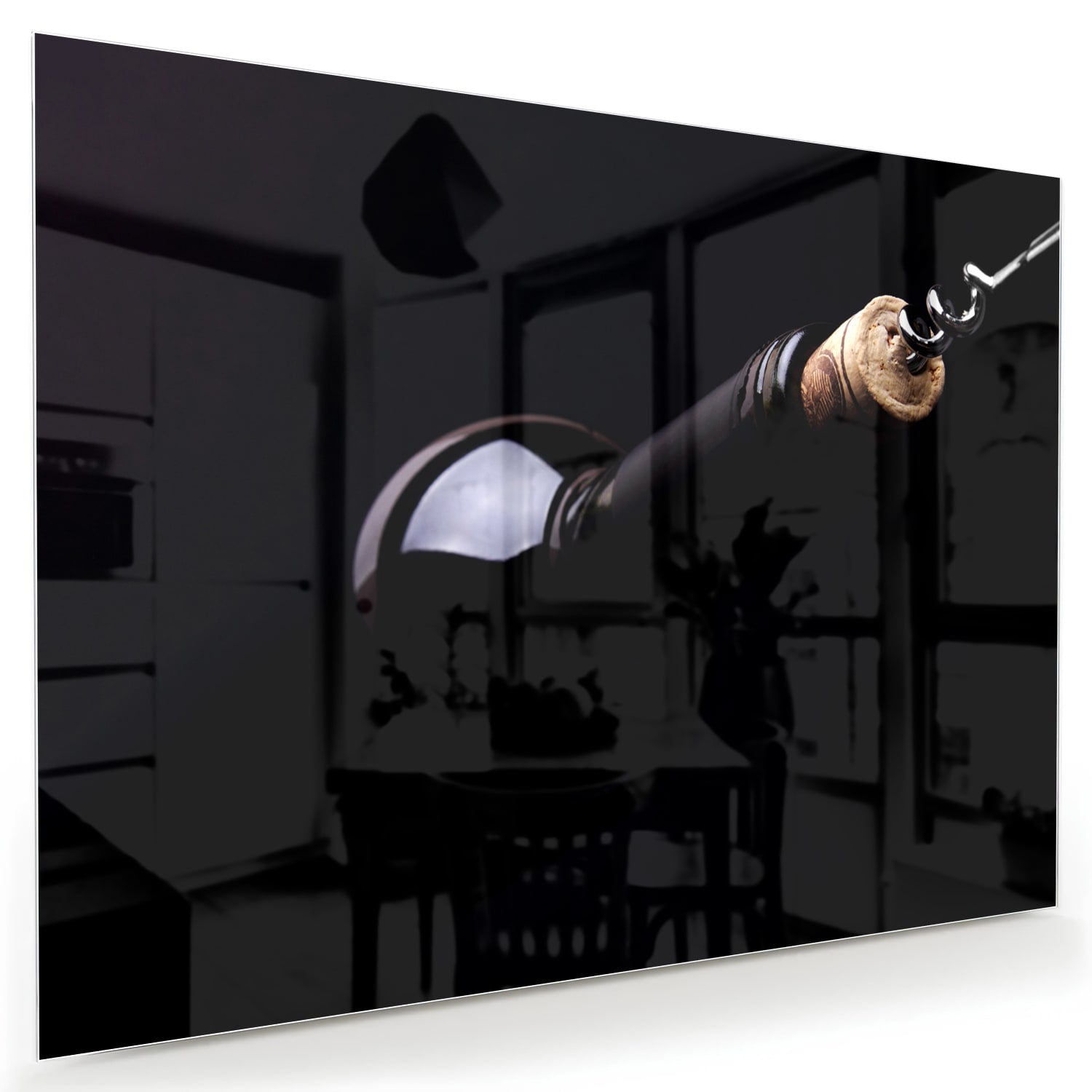 Elegantes Glasbild mit Griff