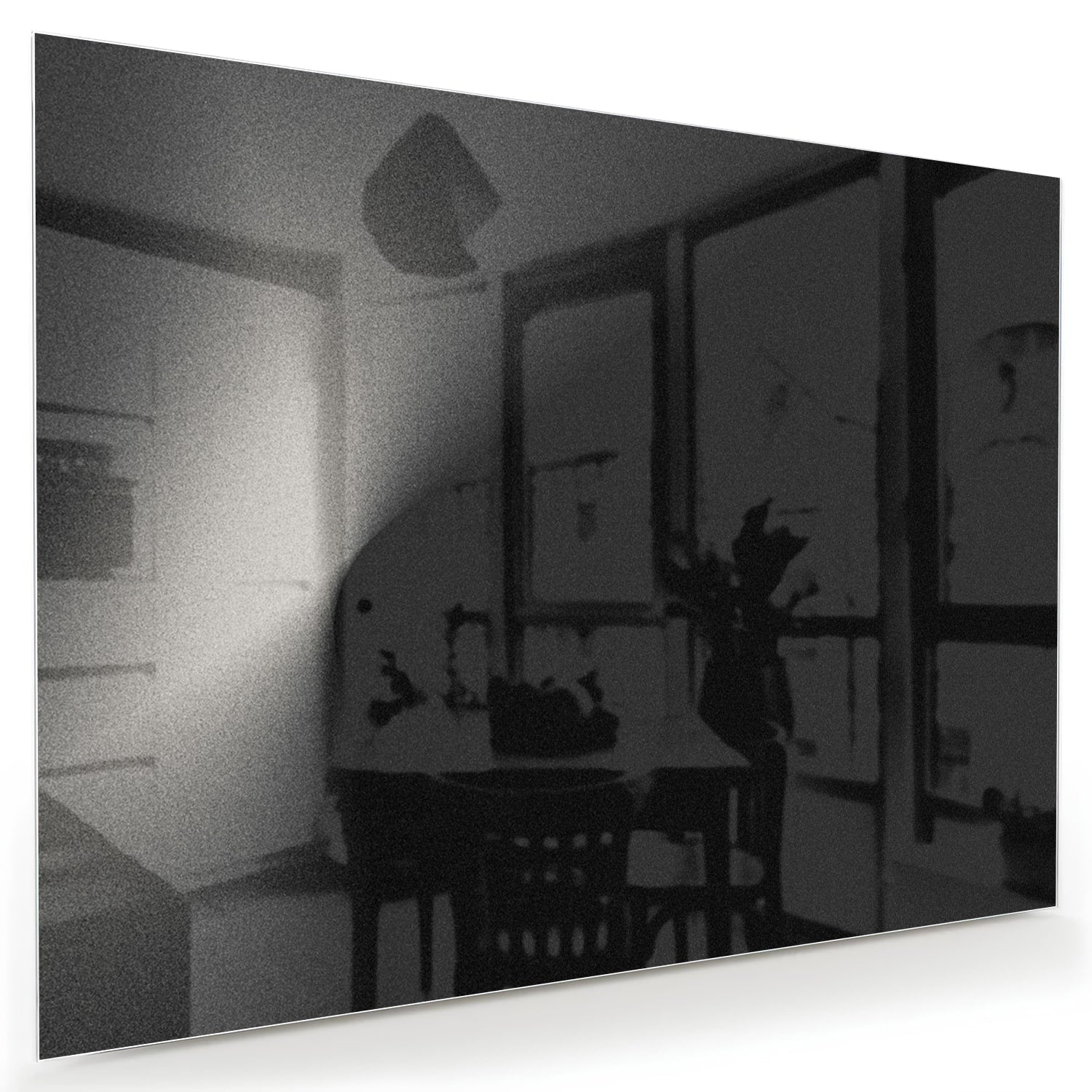 Modernes Glasbild für ein geradliniges Wohnzimmer