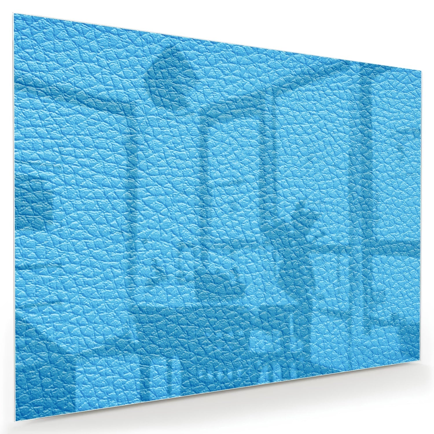 Modernes blaues Glasbild für ein stilvolles Interieur