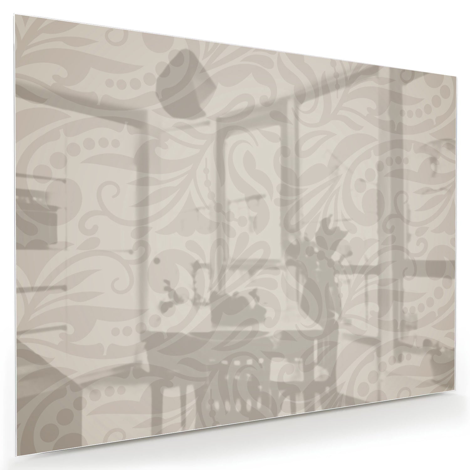 Elegantes Glasbild mit raffiniertem Muster