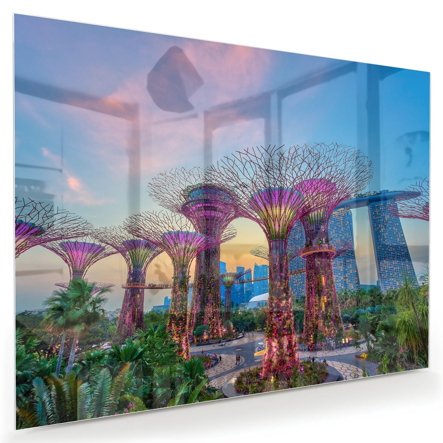 Glasbild mit Baum des Lebens