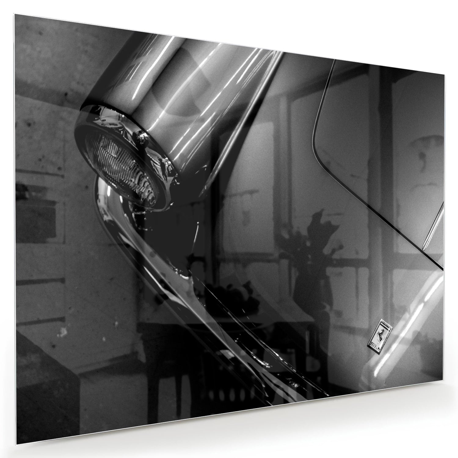 Elegantes Glasbild mit modernem abstraktem Design