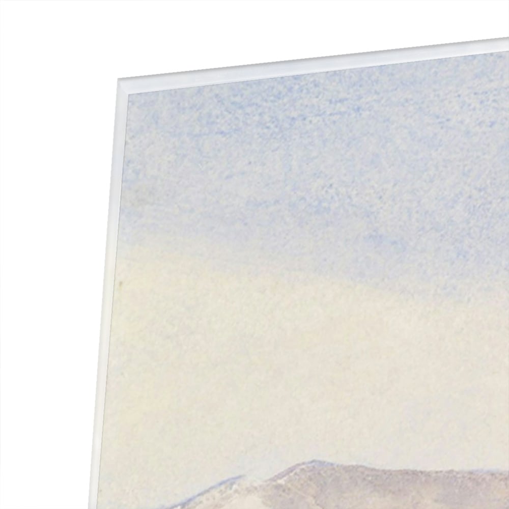 Träumerisches Glasbild mit Berglandschaft