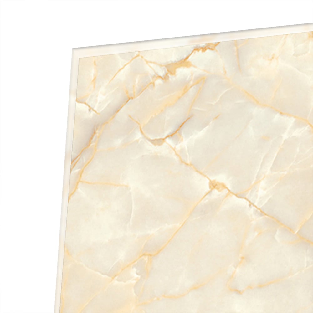 Elegantes Glasbild mit Marmormotiv