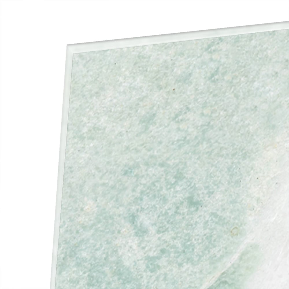 Abstraktes grünes Glasbild für moderne Innenräume