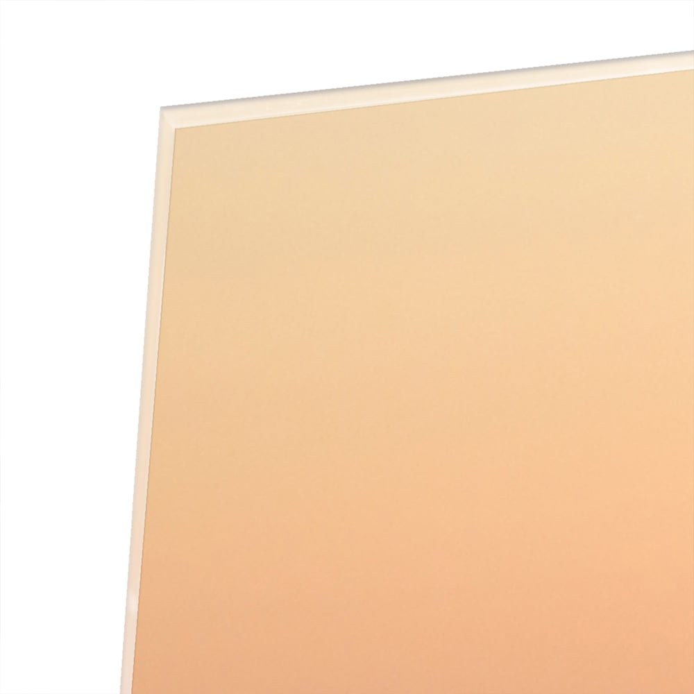 Glasbild mit Sonnenuntergang in warmen Farbtönen