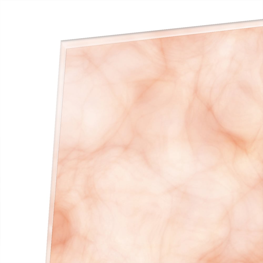 Hellrosa abstraktes Glasbild für ein elegantes Interieur