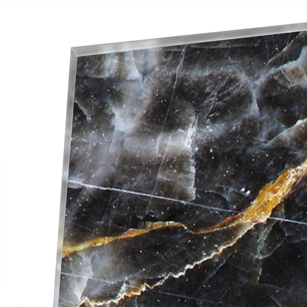 Elegantes Glasbild mit Marmormuster