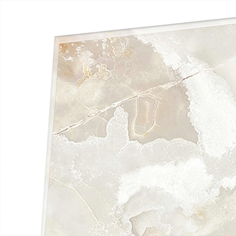 Elegantes Glasbild mit Gold und Grau