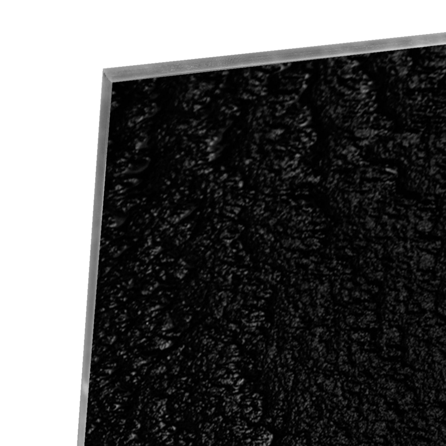 Elegantes schwarzes Glasbild für moderne Innenräume