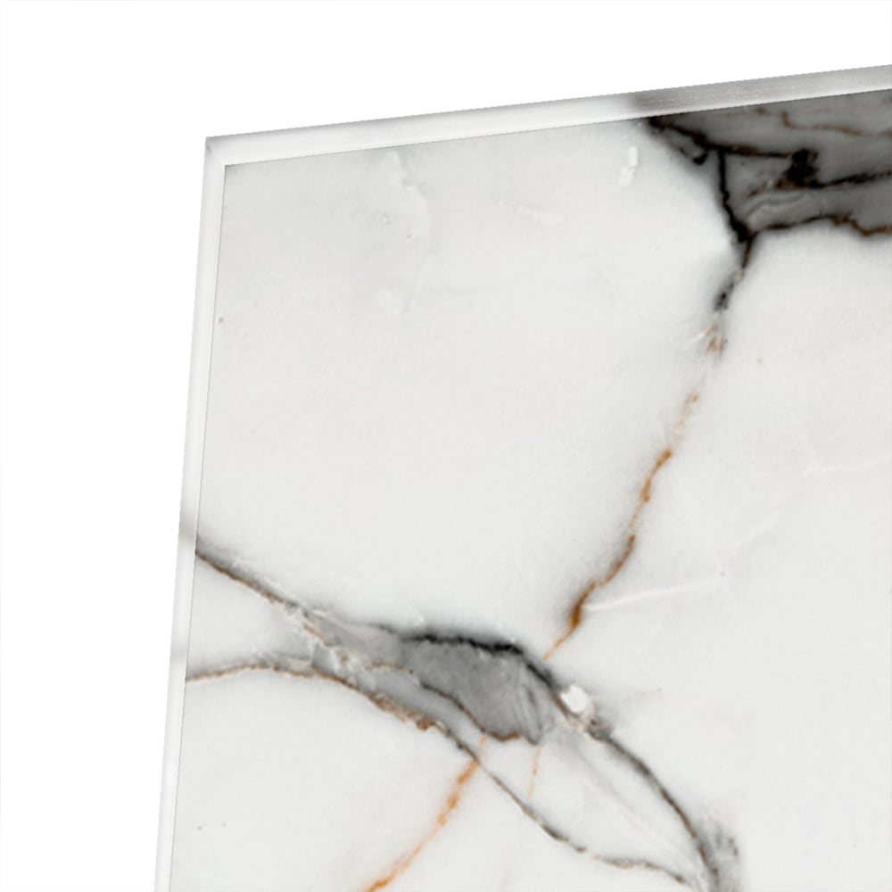 Elegantes Glasbild in Marmoroptik