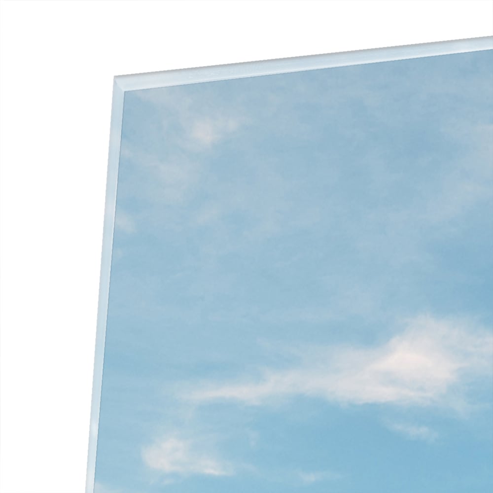 Glasbild mit Dünen und blauem Himmel