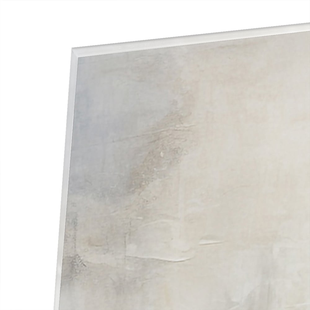 Abstraktes Glasbild mit dezenten Farben