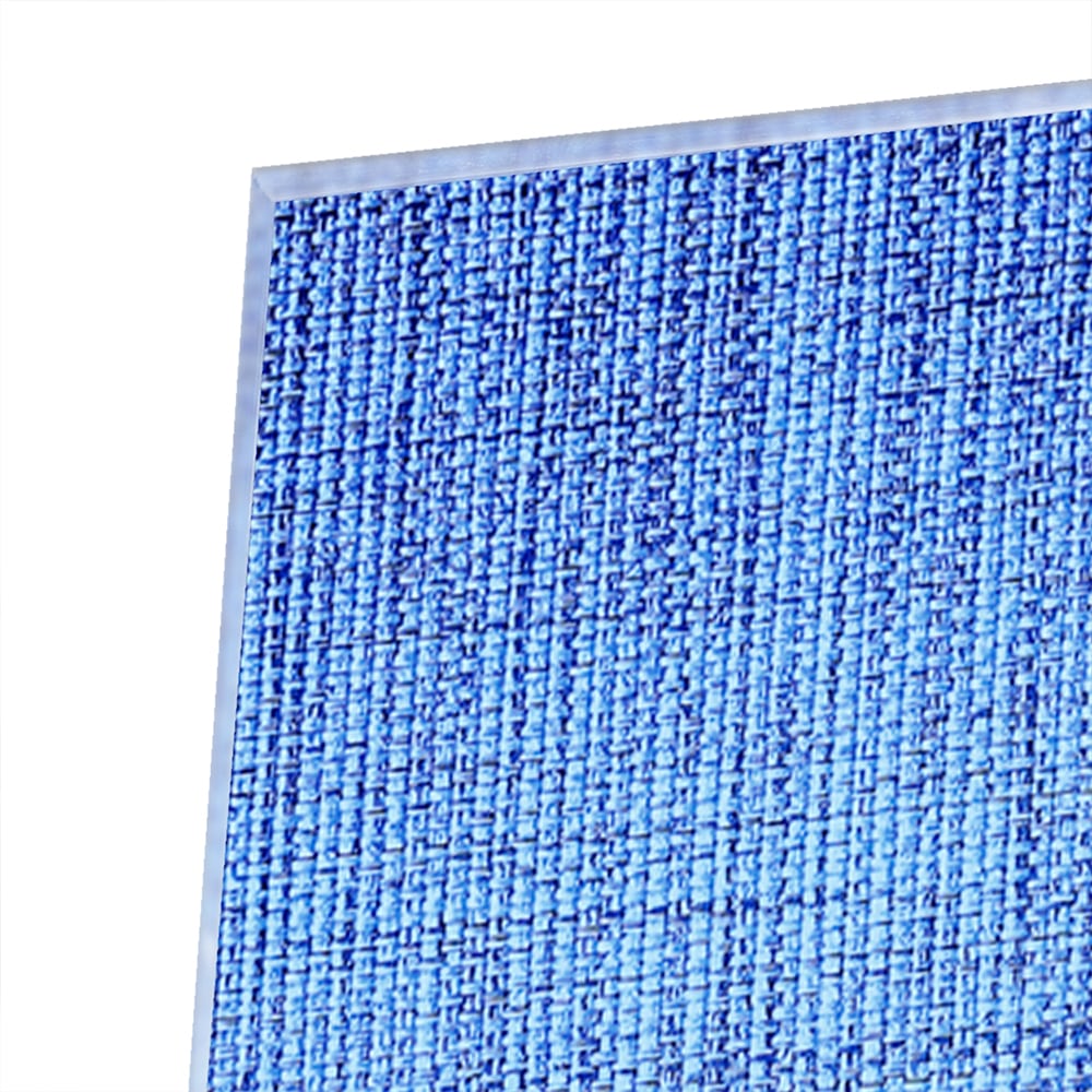 Elegantes blaues Glasbild für moderne Innenräume