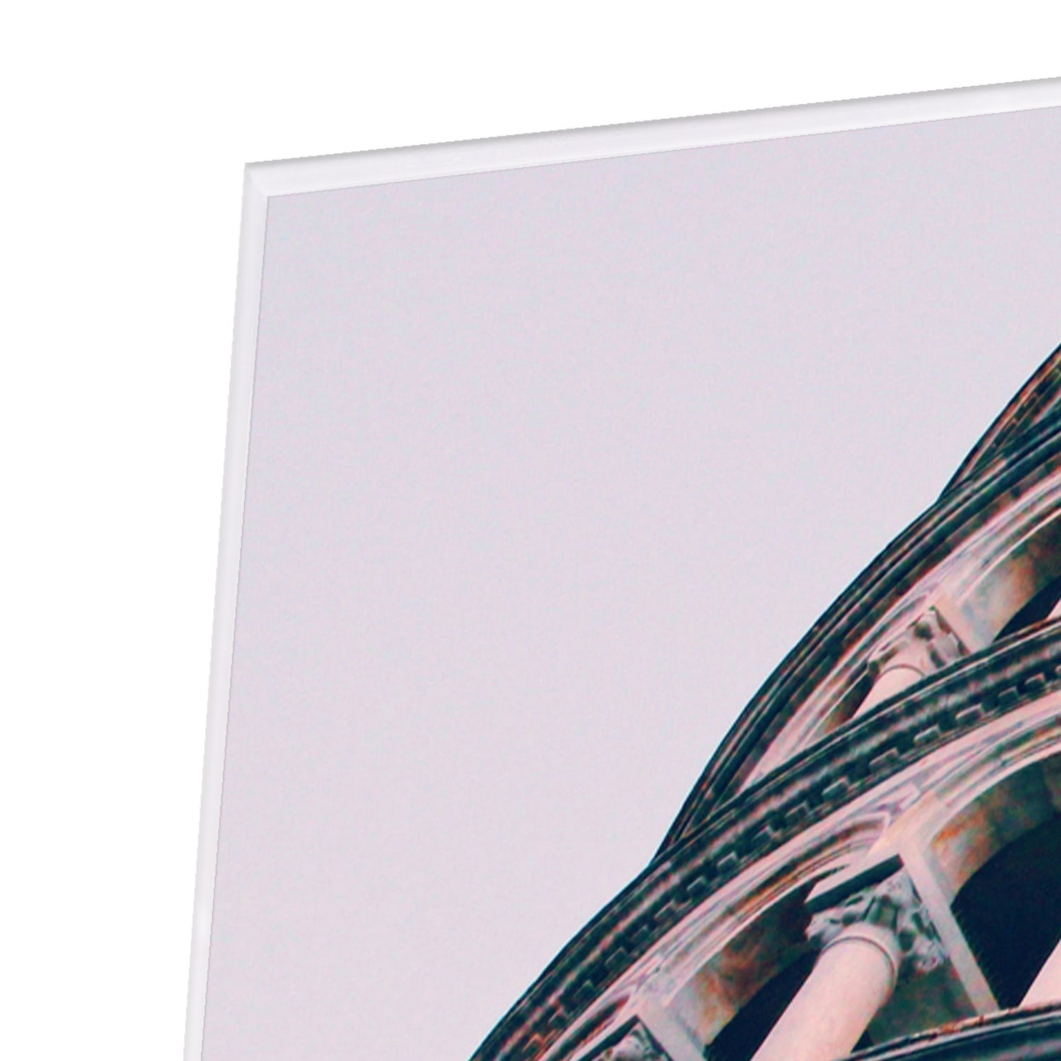 Glasbild mit dem Schiefen Turm von Pisa
