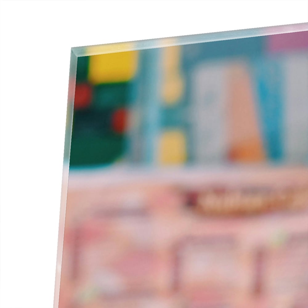 Farbenfrohes Glasbild mit Gewürzen