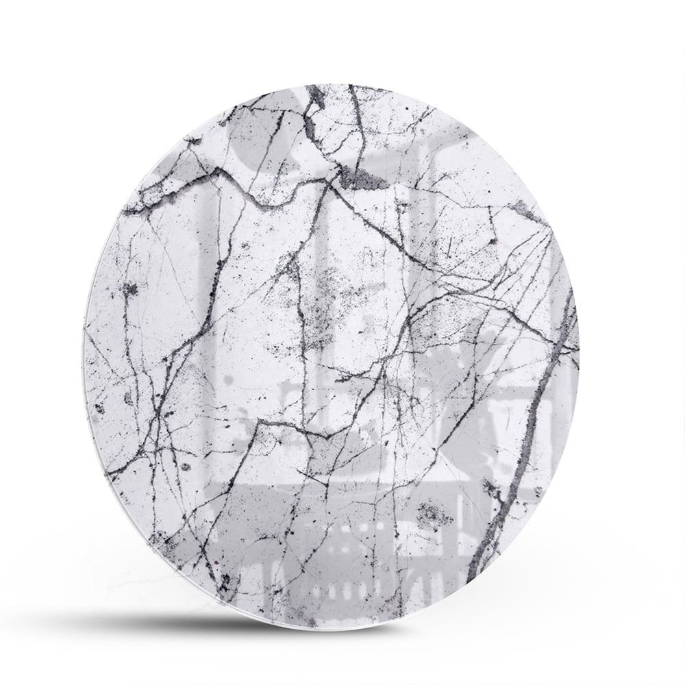 Glasbild mit abstrakter Aststruktur – Glasbild aus Sicherheitsglas, Größe 140x70
