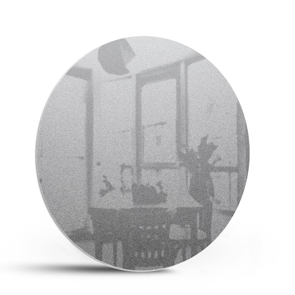 Minimalistisches Glasbild mit dezenten Reflexionen – Glasbild aus Sicherheitsglas, Größe 140x70