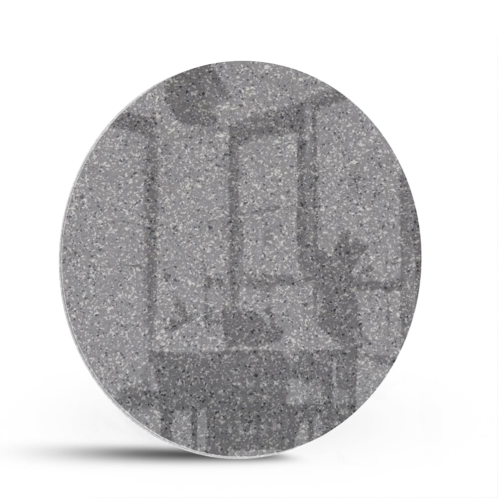 Glasbild mit abstrakten Grautönen – Glasbild aus Sicherheitsglas, Größe 140x70