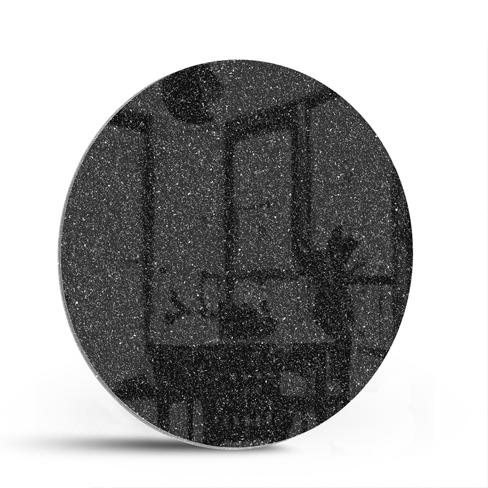Elegantes schwarzes Glasbild für moderne Innenräume – Glasbild aus Sicherheitsglas, Größe 140x70