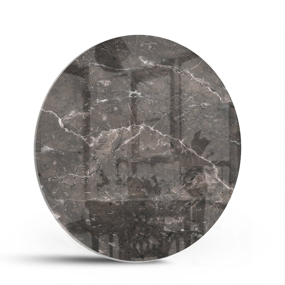 Elegantes Glasbild mit Marmordesign – Glasbild aus Sicherheitsglas, Größe 140x70