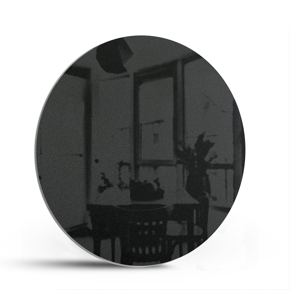 Glänzendes schwarzes Glasbild für ein modernes Interieur – Glasbild aus Sicherheitsglas, Größe 140x70