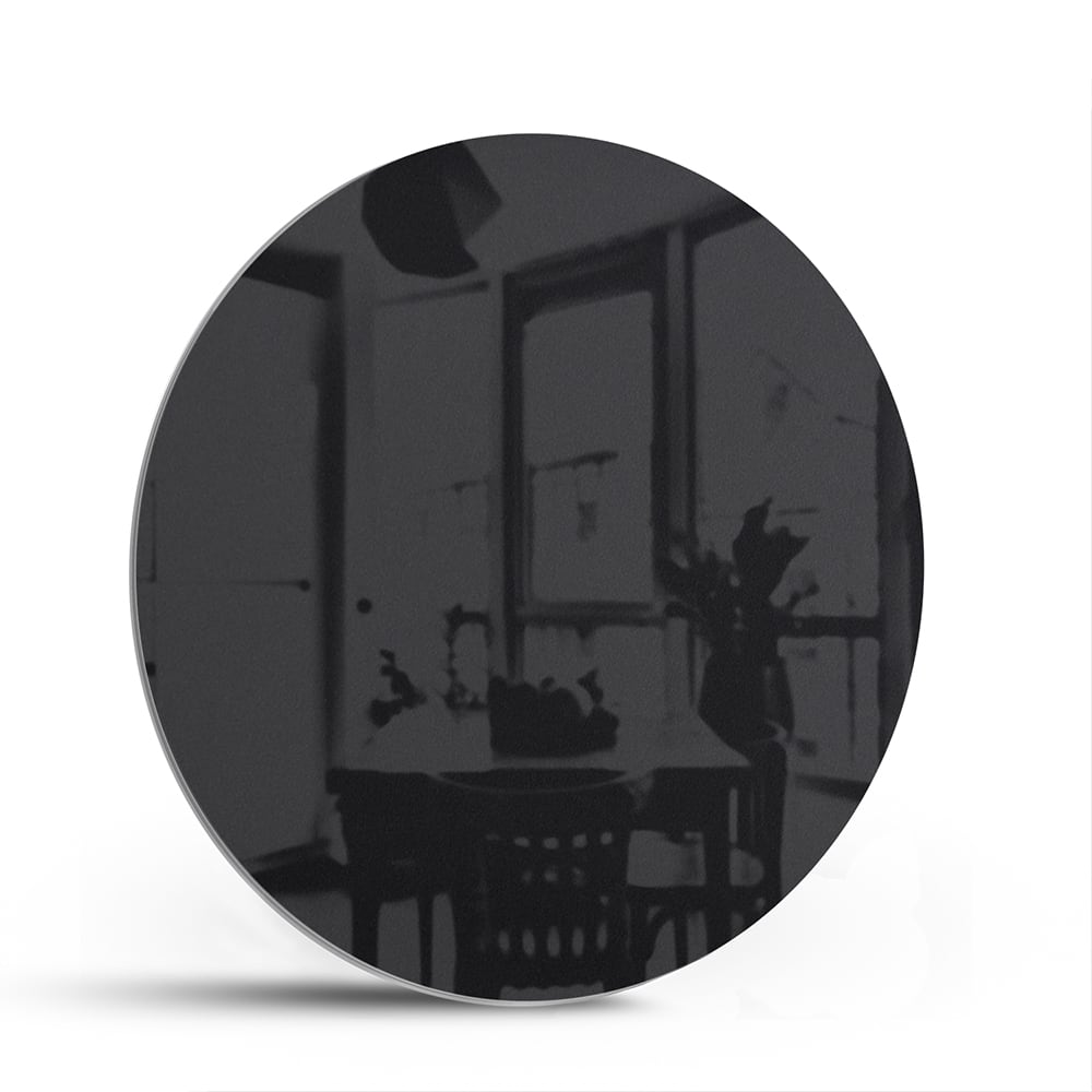 Modernes schwarzes Glasbild für stilvolle Innenräume – Glasbild aus Sicherheitsglas, Größe 140x70