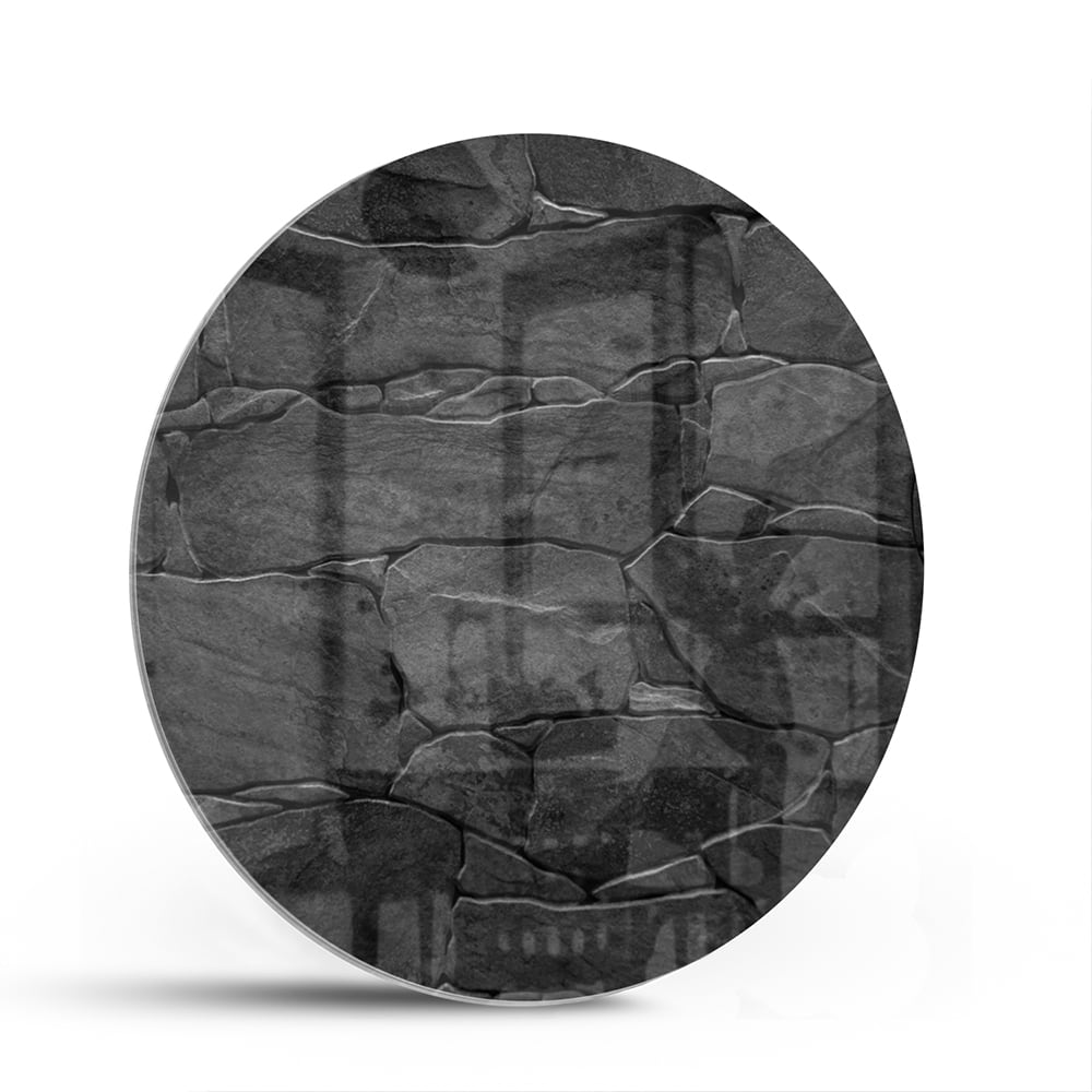 Modernes Glasbild in Schwarz und Grau – Glasbild aus Sicherheitsglas, Größe 140x70
