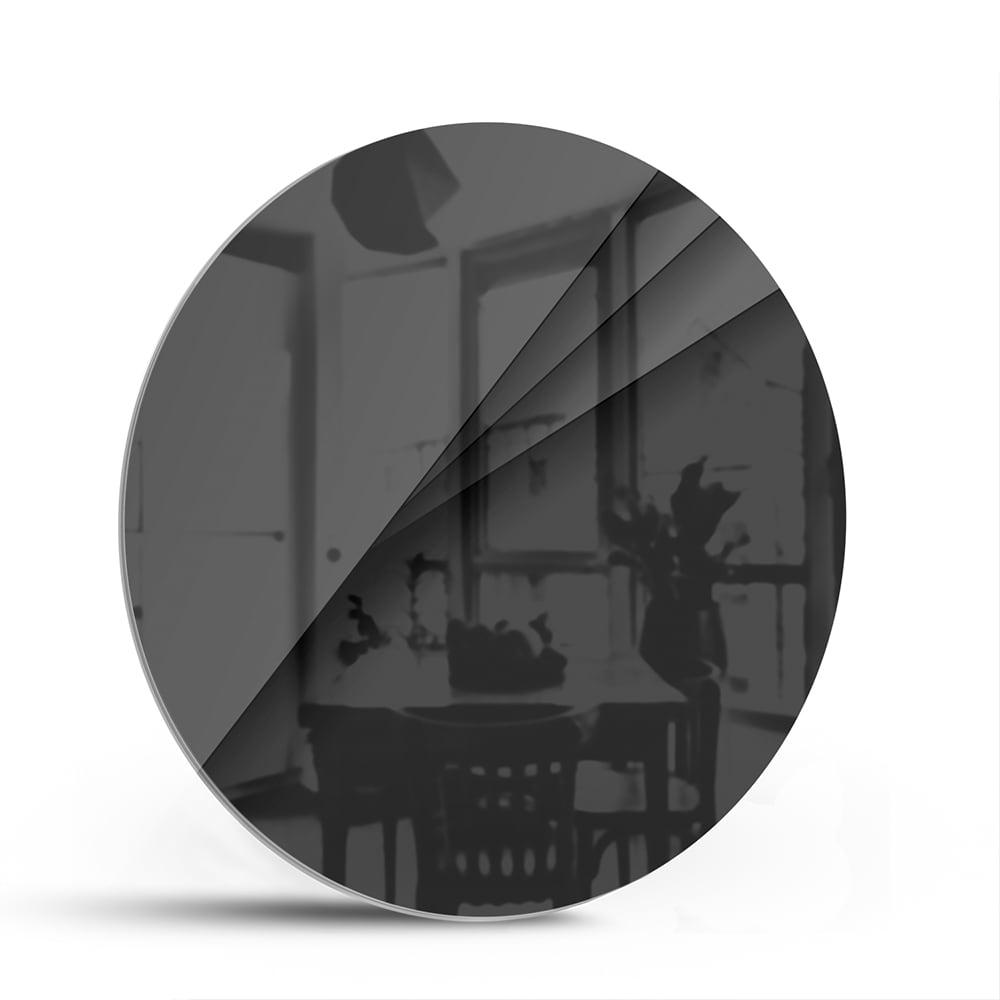Modernes schwarzes Glasbild für ein stilvolles Interieur – Glasbild aus Sicherheitsglas, Größe 140x70
