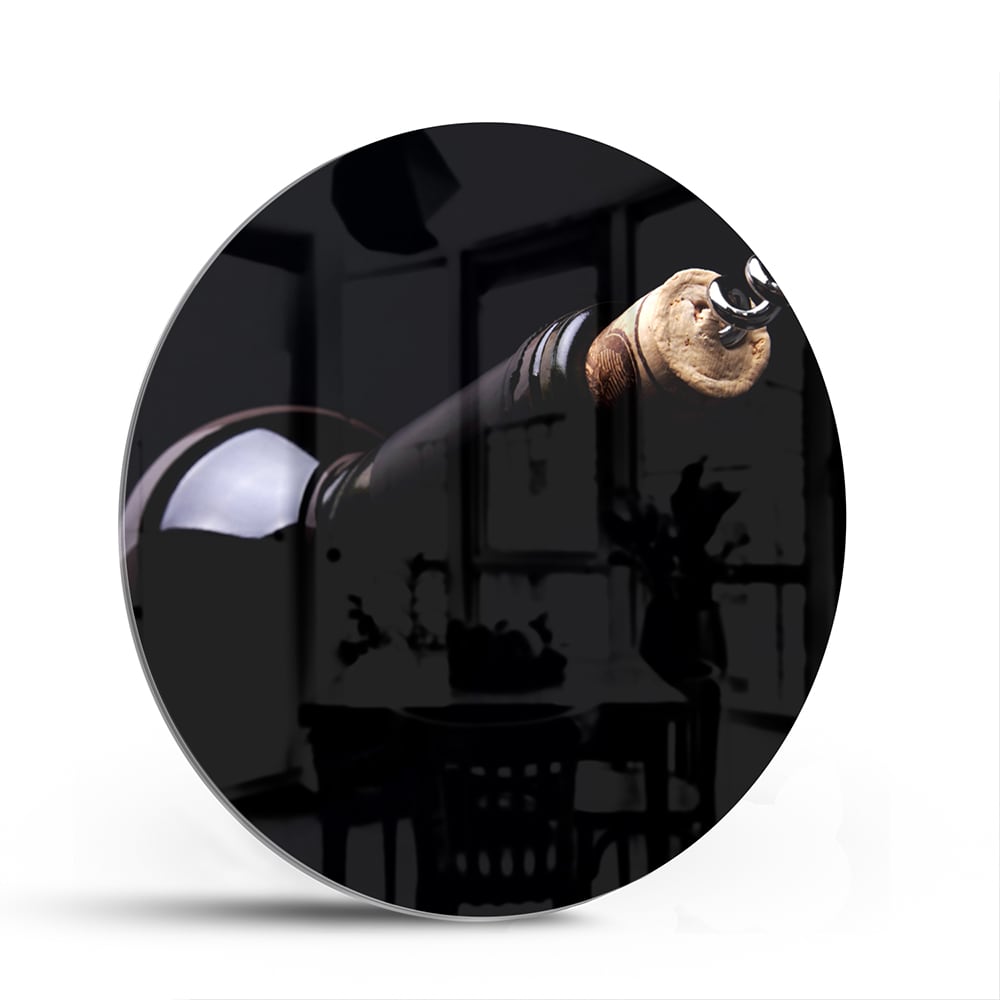 Elegantes Glasbild mit Griff – Glasbild aus Sicherheitsglas, Größe 140x70