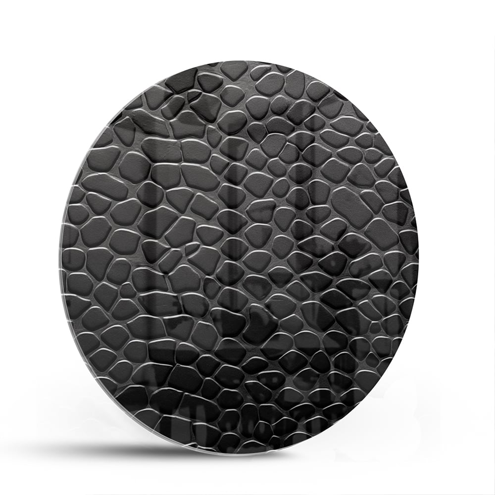 Modernes Glasbild mit Textur in Schwarz – Glasbild aus Sicherheitsglas, Größe 140x70