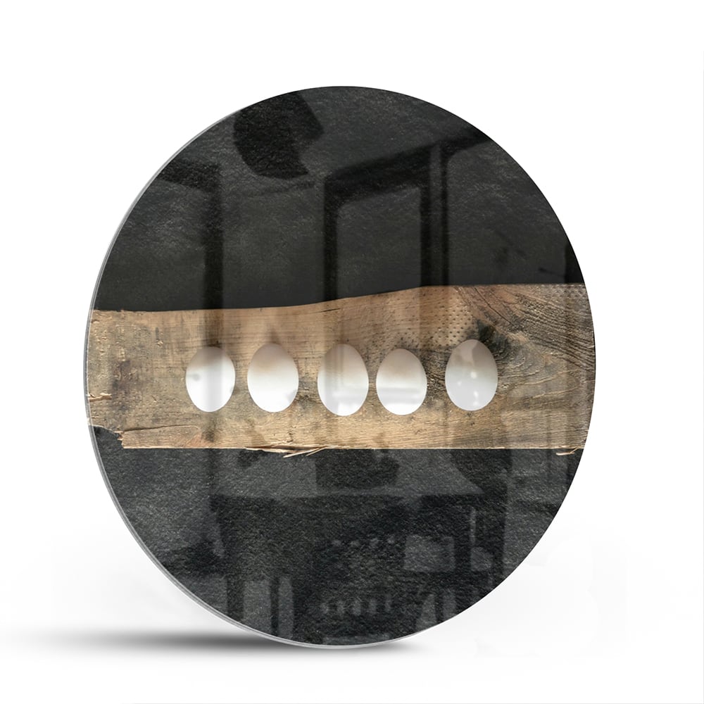 Elegantes Glasbild mit beleuchteten Akzenten – Glasbild aus Sicherheitsglas, Größe 140x70