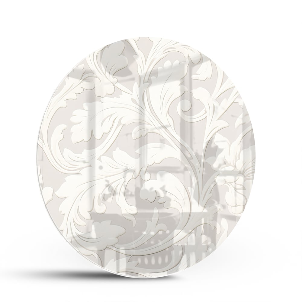 Elegantes Glasbild mit Blumenmotiv – Glasbild aus Sicherheitsglas, Größe 140x70
