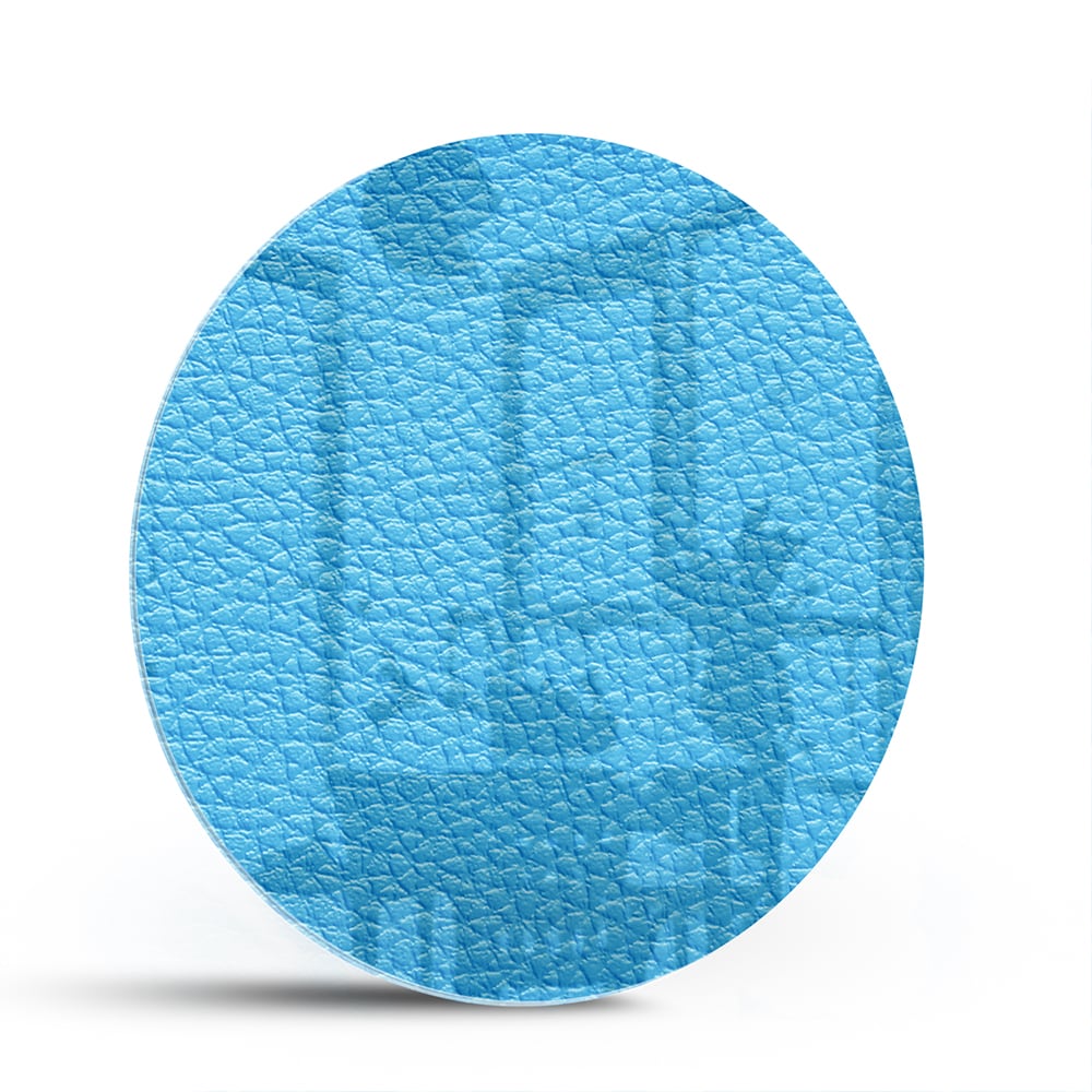 Modernes blaues Glasbild für ein stilvolles Interieur – Glasbild aus Sicherheitsglas, Größe 140x70