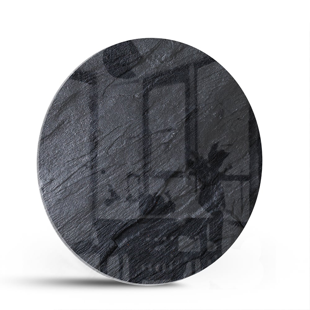 Stilvolles Glasbild mit abstrakter Schwarz-Weiß-Textur – Glasbild aus Sicherheitsglas, Größe 140x70