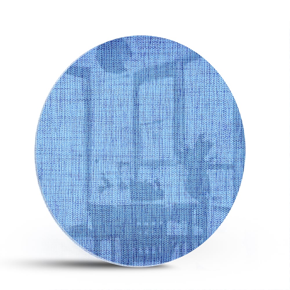 Elegantes blaues Glasbild für moderne Innenräume – Glasbild aus Sicherheitsglas, Größe 140x70