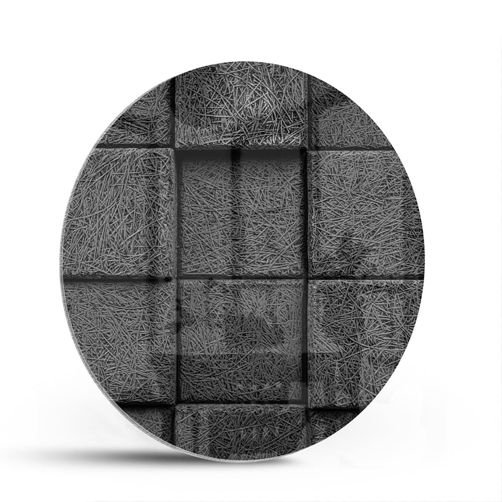 Dunkles abstraktes Glasbild für moderne Innenräume – Glasbild aus Sicherheitsglas, Größe 140x70