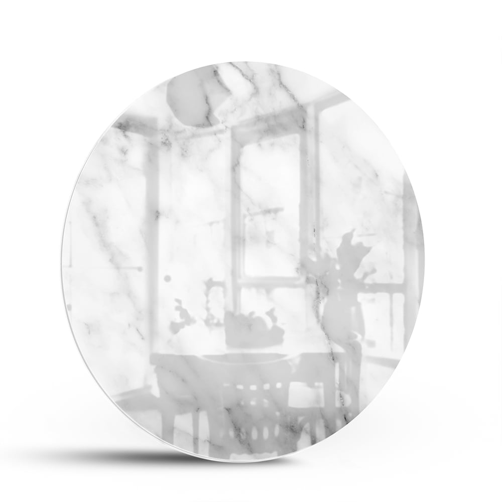 Elegantes Glasbild mit Marmoreffekt – Glasbild aus Sicherheitsglas, Größe 140x70