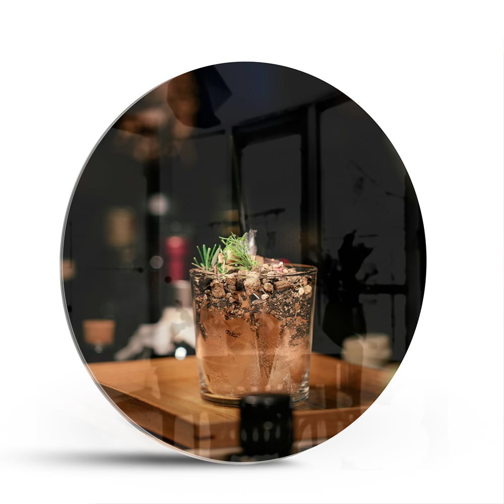 Stilvolles Glasbild mit einem Cocktail – Glasbild aus Sicherheitsglas, Größe 140x70
