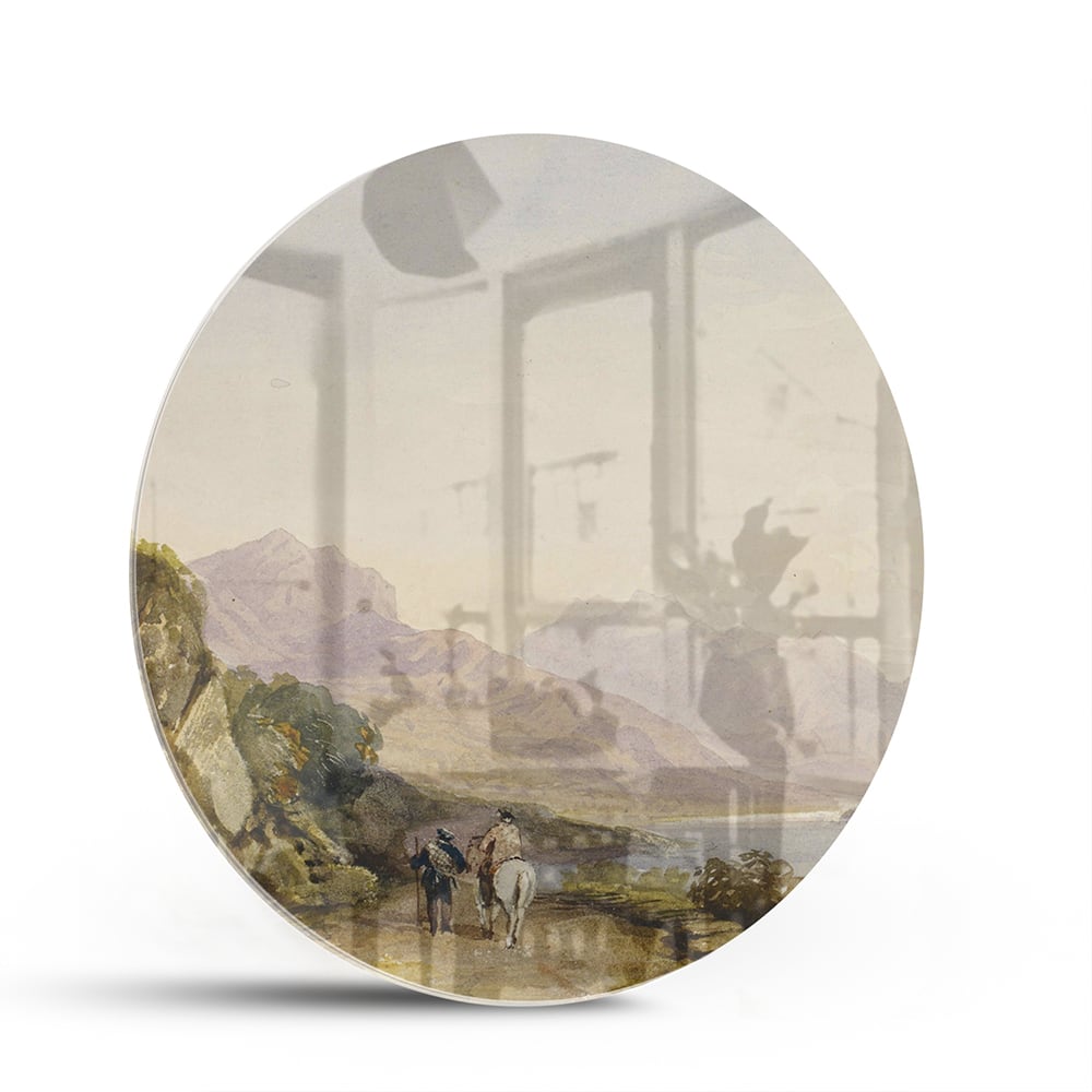 Atemberaubendes Glasbild mit Landschaft – Glasbild aus Sicherheitsglas, Größe 140x70