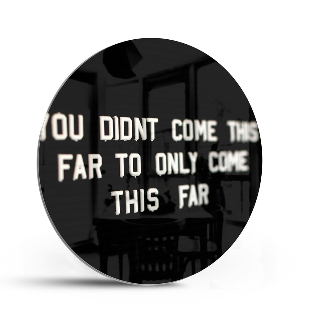 Inspirerend Glazen Schilderij met Motivatie quote