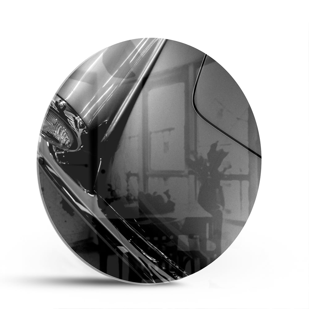 Elegantes Glasbild mit modernem abstraktem Design – Glasbild aus Sicherheitsglas, Größe 140x70