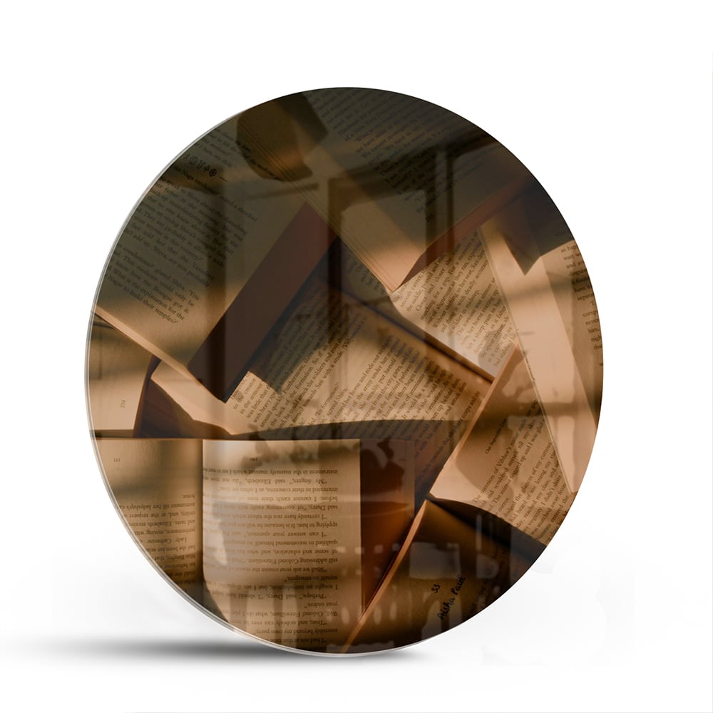 Modernes Glasbild mit abstrakten Formen – Glasbild aus Sicherheitsglas, Größe 140x70