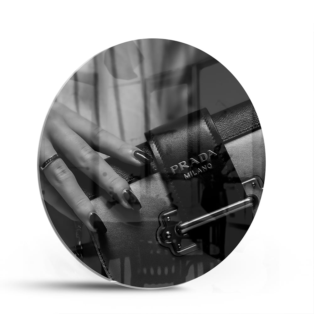 Elegantes Glasbild mit luxuriösen Accessoires – Glasbild aus Sicherheitsglas, Größe 140x70